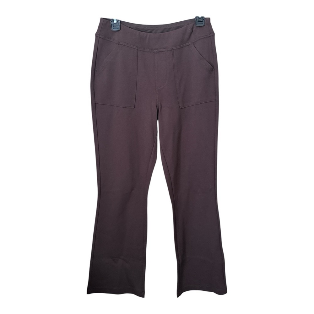 Belle by Kim Gravel Brown Flared Ponte Pants Size 8
